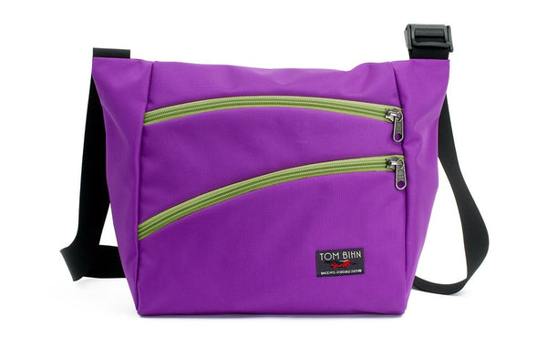 Alphaviolet (bright purple) 525 Ballistic with Wasabi (green) zippers.